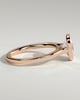 Billie - Cathedral Bezel Set Elongated Cushion - 18k Rose Gold