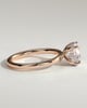 Bindi - Round Solitaire with Hidden Halo - 18k Rose Gold