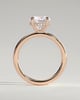 Bindi - Round Solitaire with Hidden Halo - 18k Rose Gold