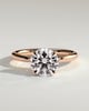 Bindi - Round Solitaire with Hidden Halo - 18k Rose Gold
