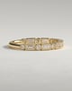Birdie - Round Baguette Accent Stones with Milgrain Wedding Ring - 18k Yellow Gold
