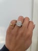 Birdie - Milgrain Setting Accent Stones Wedding Ring Lifestyle Image