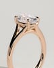 Blair - Oval Cathedral Solitaire - 18k Rose Gold
