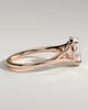 Blair - Oval Cathedral Solitaire - 18k Rose Gold