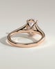 Blair - Oval Cathedral Solitaire - 18k Rose Gold