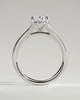 Blair - Oval Cathedral Solitaire - 18k White Gold