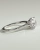 Bonnie  4 Claw Round Solitaire with Hidden Halo - 18k White Gold