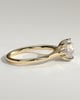 Bonnie  4 Claw Round Solitaire with Hidden Halo - 18k Yellow Gold