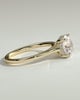 Bonnie  4 Claw Round Solitaire with Hidden Halo - 18k Yellow Gold