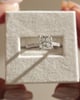 Brooklyn - Princess Solitaire with Hidden Halo and Half Pave Lifestyle Image