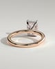 Carly  Radiant Solitaire - 18k Rose Gold / 18k White Gold