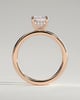 Carly  Radiant Solitaire - 18k Rose Gold
