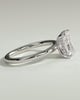 Carly  Radiant Solitaire - 18k White Gold