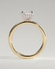 Carly  Radiant Solitaire - 18k Yellow Gold / 18k White Gold