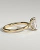 Carly - Radiant 4 Claw Solitaire with Hidden Halo Engagement Ring - 18k Yellow Gold