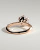 Caroline  6 Claw Knife Edge Solitaire - 18k Rose Gold