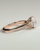 Caroline  6 Claw Knife Edge Solitaire - 18k Rose Gold