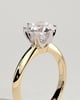 Caroline  6 Claw Knife Edge Solitaire - 18k Yellow Gold / 18k White Gold