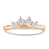 Cassandra  Trillion Cut Wedding Ring - 18k Rose Gold