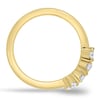 Cassandra  Trillion Cut Wedding Ring - 18k Yellow Gold