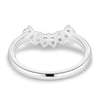 Celeste  Round Cut Curved Wedding Ring - 18k White Gold