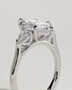 Marquise 6 Claw Trilogy with Pear Side Stones Engagement Ring - 18k White Gold