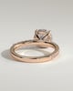 Charlie - 4 Claw Pav Round Solitaire with Hidden Halo - 18k Rose Gold