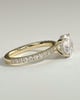 Charlie - 4 Claw Pav Round Solitaire with Hidden Halo - 18k Yellow Gold