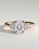 Charmaine - Elongated Cushion Trilogy - 18k Rose Gold / 18k White Gold