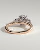 Charmaine - Elongated Cushion Trilogy - 18k Rose Gold / 18k White Gold
