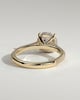 Chelsea  4 Claw Triple Pav Cathedral Round Solitaire - 18k Yellow Gold