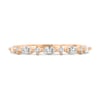 Chiara  Accent Stones Wedding Ring - 18k Rose Gold