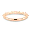 Chiara  Accent Stones Wedding Ring - 18k Rose Gold