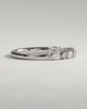 Chiara - Round Marquise Accent Stone Wedding Ring - 18k White Gold