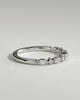 Chiara - Round Marquise Accent Stone Wedding Ring - 18k White Gold