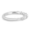 Chiara  Accent Stones Wedding Ring - 18k White Gold