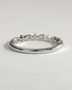 Chiara - Round Marquise Accent Stone Wedding Ring - 18k White Gold