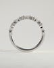 Chiara - Round Marquise Accent Stone Wedding Ring - 18k White Gold