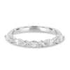 Chiara  Accent Stones Wedding Ring - 18k White Gold