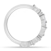 Chiara  Accent Stones Wedding Ring - 18k White Gold