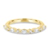 Chiara  Accent Stones Wedding Ring - 18k Yellow Gold