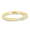 Chiara  Accent Stones Wedding Ring - 18k Yellow Gold