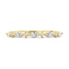 Chiara  Accent Stones Wedding Ring - 18k Yellow Gold