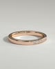 Christina - Round Channel Set Wedding Ring - 18k Rose Gold