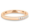 Christina  Channel Set Wedding Ring - 18k Rose Gold
