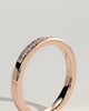 Christina - Round Channel Set Wedding Ring - 18k Rose Gold