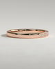 Christina - Round Channel Set Wedding Ring - 18k Rose Gold