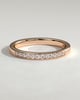 Christina - Round Channel Set Wedding Ring - 18k Rose Gold