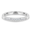 Christina  Channel Set Wedding Ring - 18k White Gold