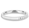 Christina  Channel Set Wedding Ring - 18k White Gold